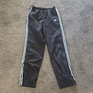 Adidas Black Sweatpants with White Accents